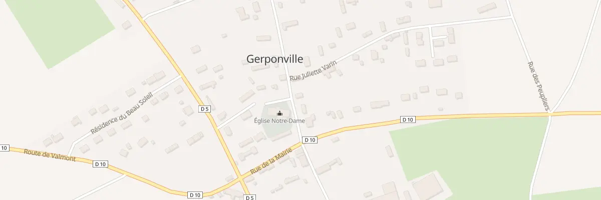 Plan du 6 Rue de l’Eglise à Gerponville