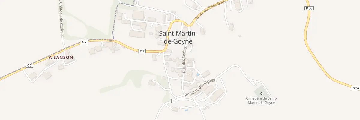 Plan du 5015 Au Village à Saint-Martin-de-Goyne