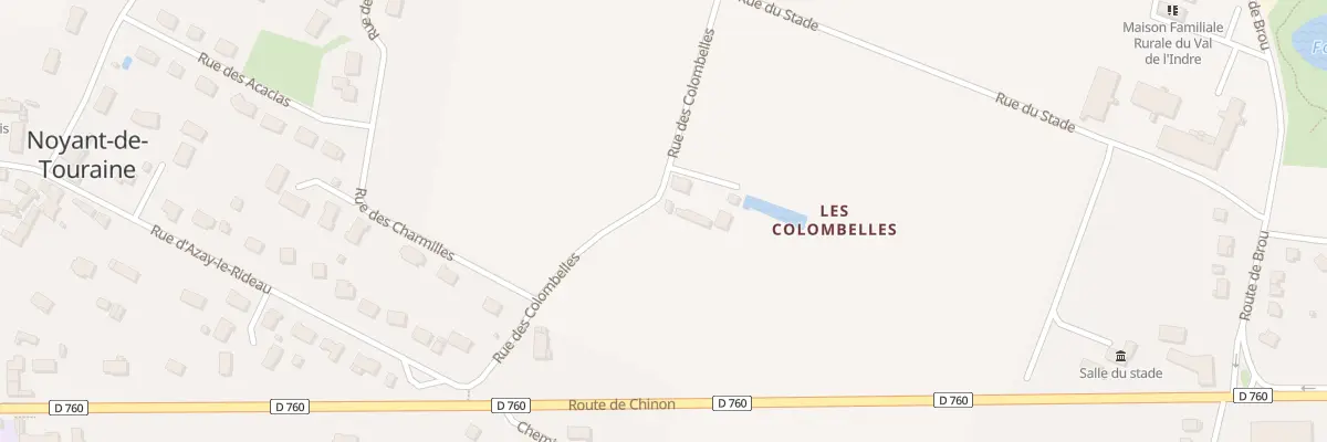 Plan du 201 Les Colombelles à Noyant-de-Touraine