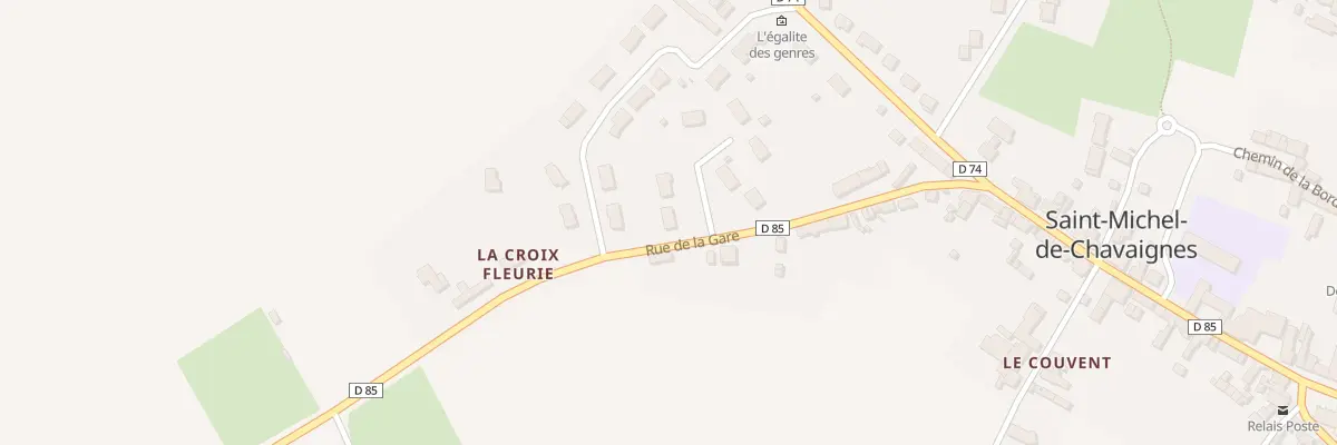 Plan du 1 Sq Robert Paumier à Saint-Michel-de-Chavaignes