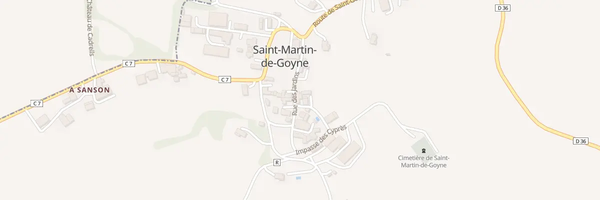 Plan du 5021 Au Village à Saint-Martin-de-Goyne