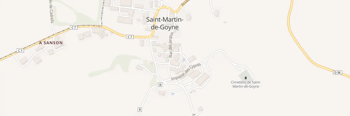 Plan du 5022 Au Village à Berrac