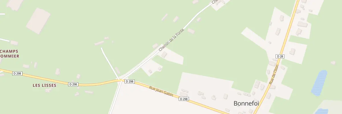 Plan du 4 Che de la Fonte à Bonnefoi