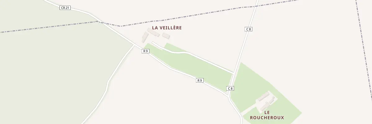 Plan du 5581 La Veillere à Boëssé-le-Sec