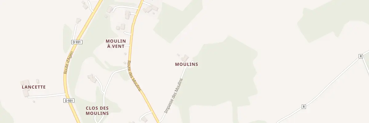 Plan du 8 Imp des Moulins à Aubiac