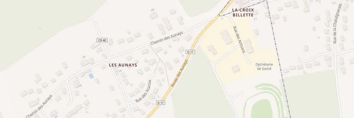 Plan du 17 Rte des Aunays à Saché