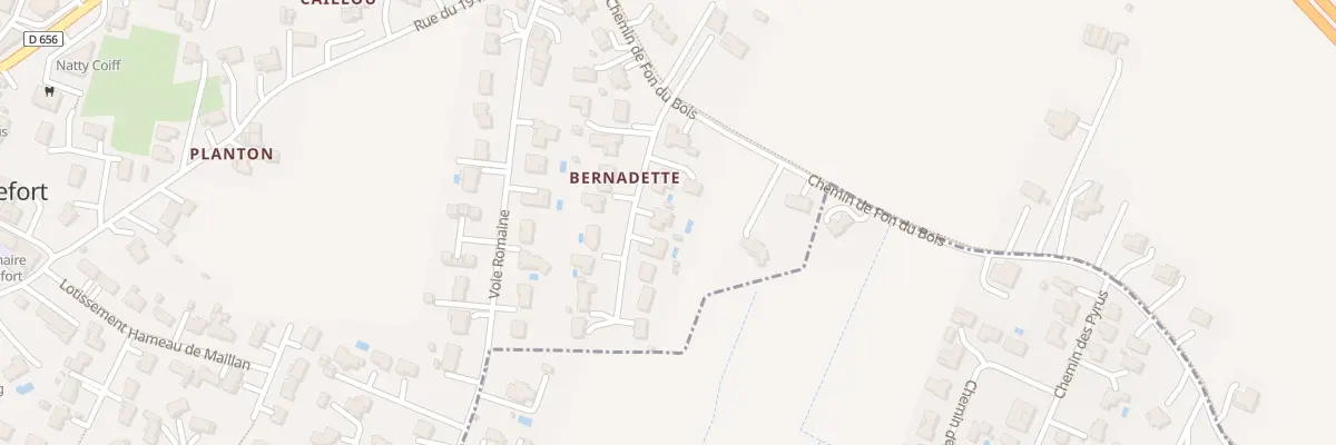 Plan du 17 Bernadette à Roquefort