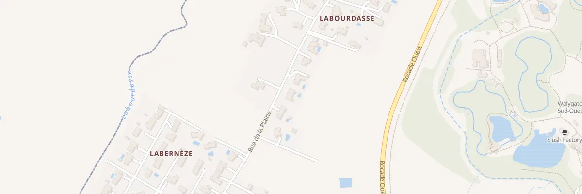 Plan du 42 Rue de la Plaine à Roquefort
