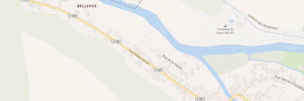 Plan du 1 Rue de la Veuve à La Chartre-sur-le-Loir