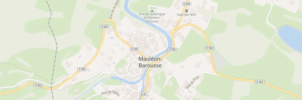 Plan du 44 Rue de Sahorgue à Mauléon-Barousse