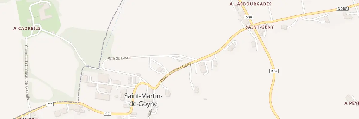 Plan du 3 Rue du Lavoir à Saint-Martin-de-Goyne
