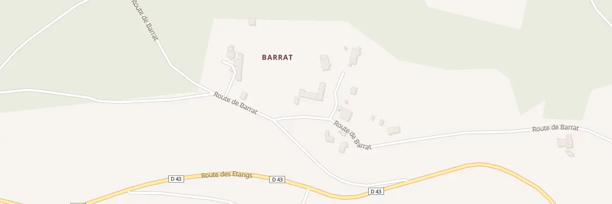 Plan du 900 Rte de Barrat à Montrem