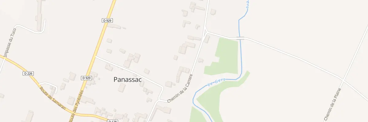Plan du 5546 Au Village à Panassac