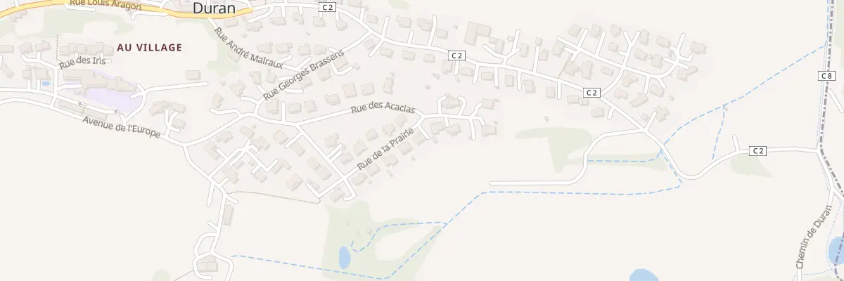 Plan du 10 Rue de la Prairie à Duran