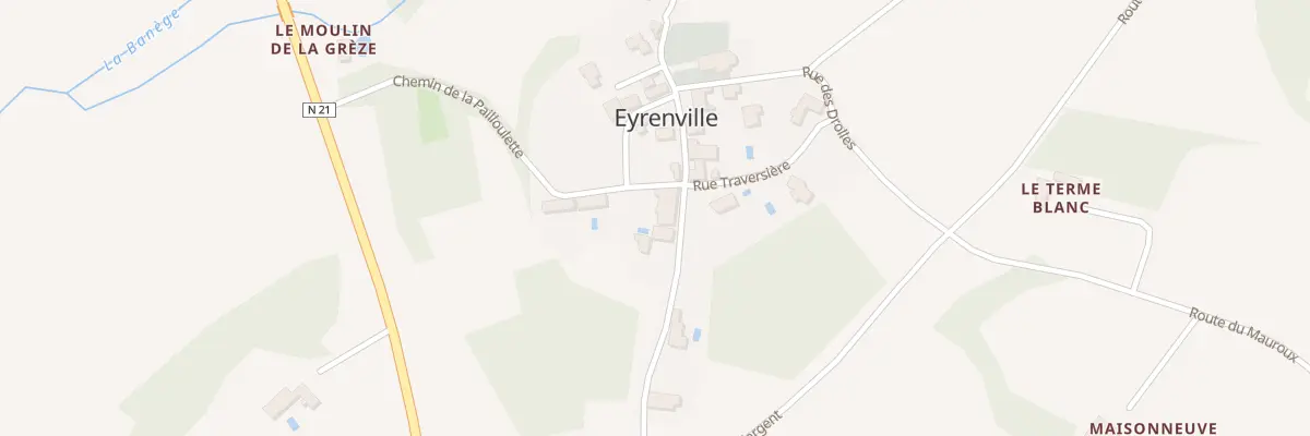 Plan du 83 Eyrenville à Plaisance