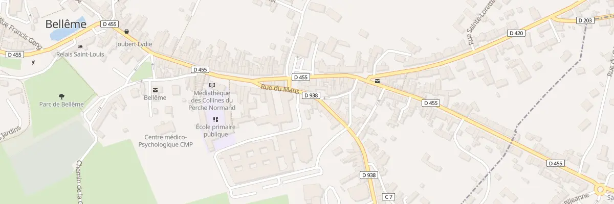 Plan du 6 Rue du Mans à Bellême