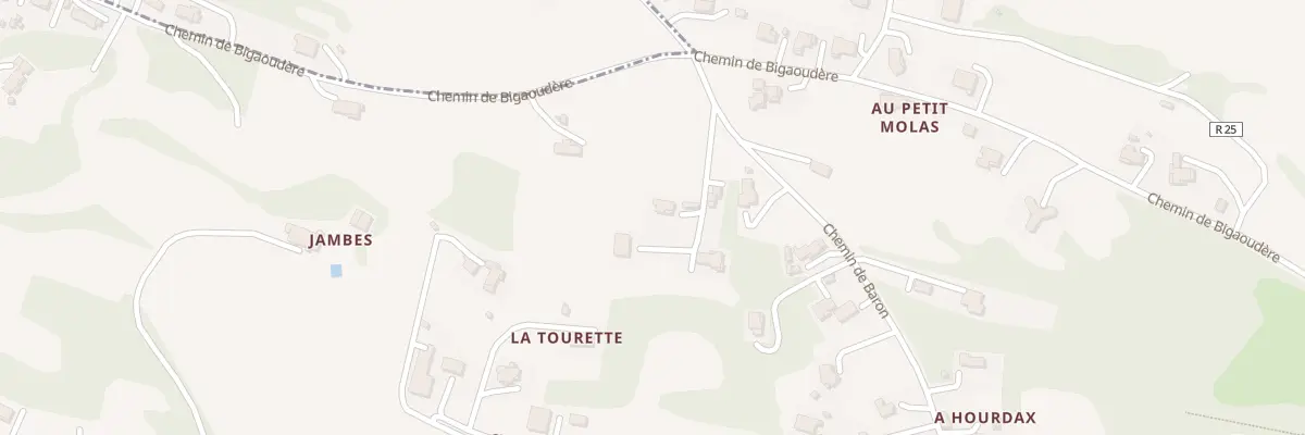 Plan du 9111 Che de Baron à Auch