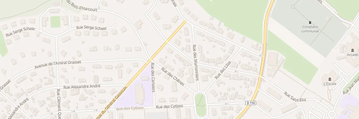 Plan du 14 Rue des Tilleuls à Port-Jérôme-sur-Seine
