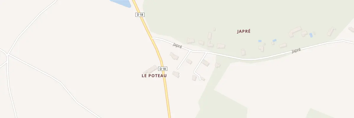 Plan du 2 Japre à Tercé