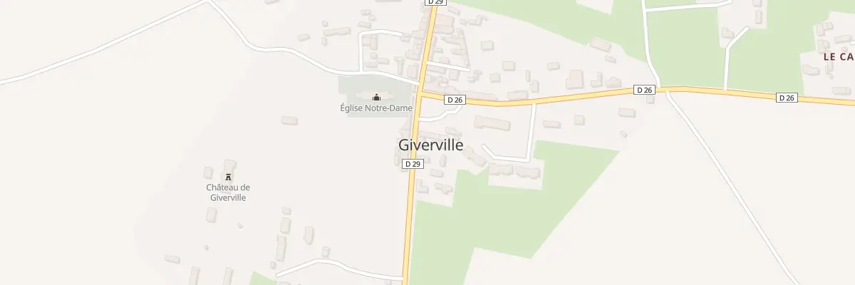 Plan du 46 Le Bourg à Giverville
