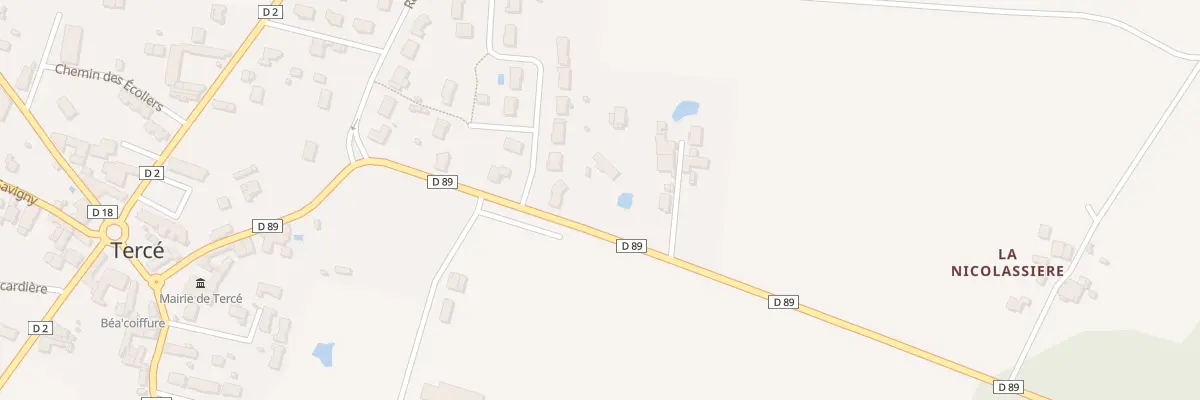 Plan du 7 Rte de Saint Martin à Tercé