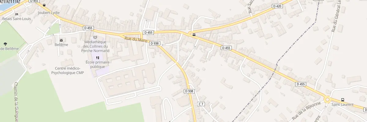 Plan du 33 Rue du Mans à Bellême