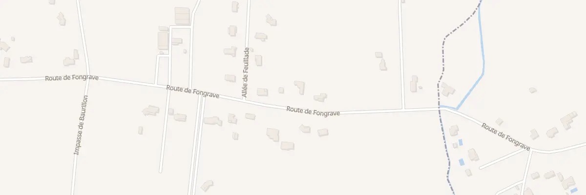 Plan du 268 Rte de Fongrave à Saint-Étienne-de-Fougères