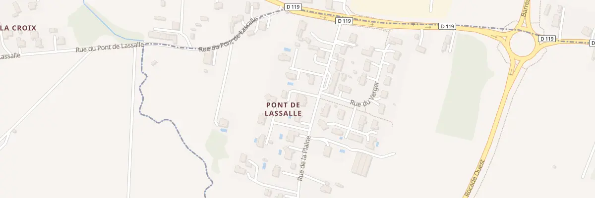 Plan du 73B Rue de la Plaine à Roquefort
