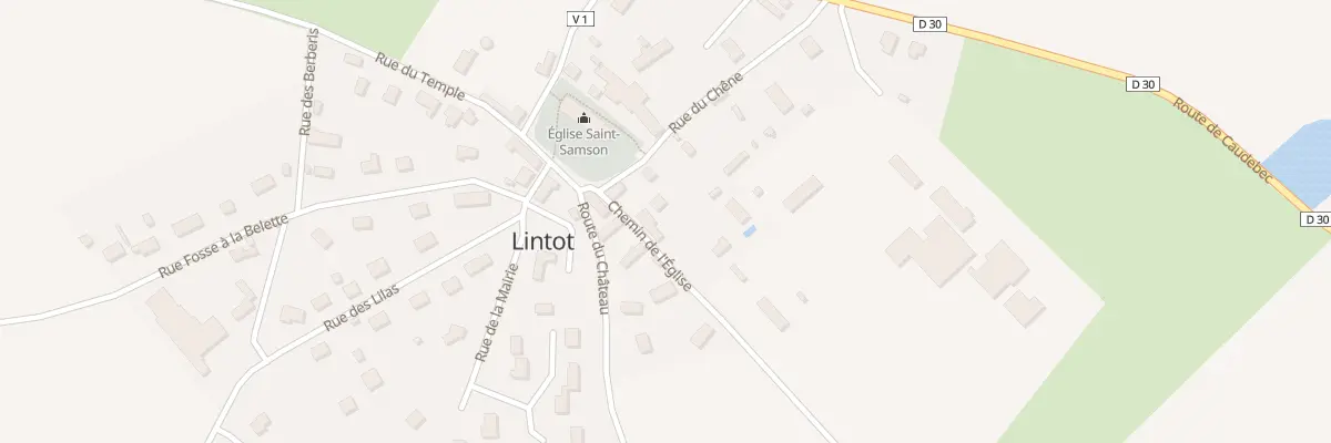 Plan du 1 Che de l’Eglise à Lintot