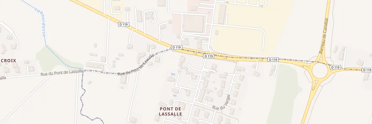 Plan du 81 Rue de la Plaine à Roquefort