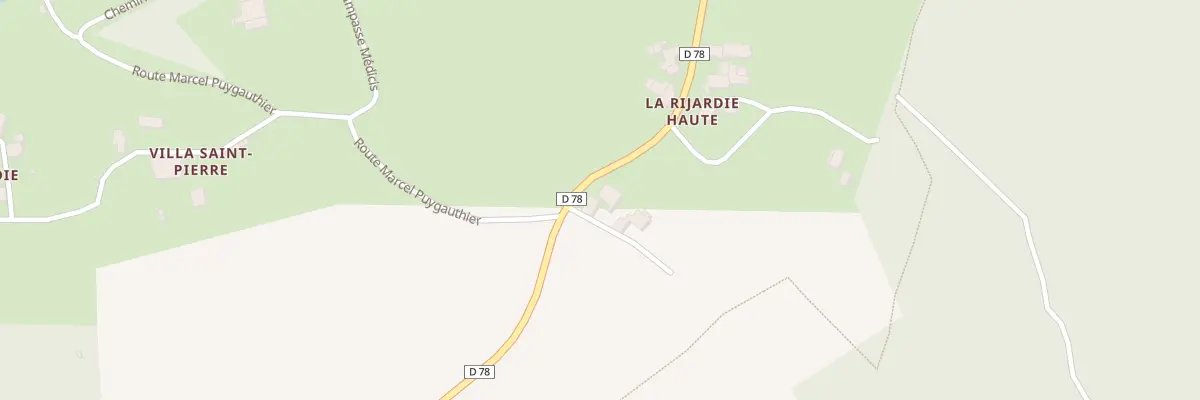 Plan du 350 La Rijardie Haute à Bourdeilles