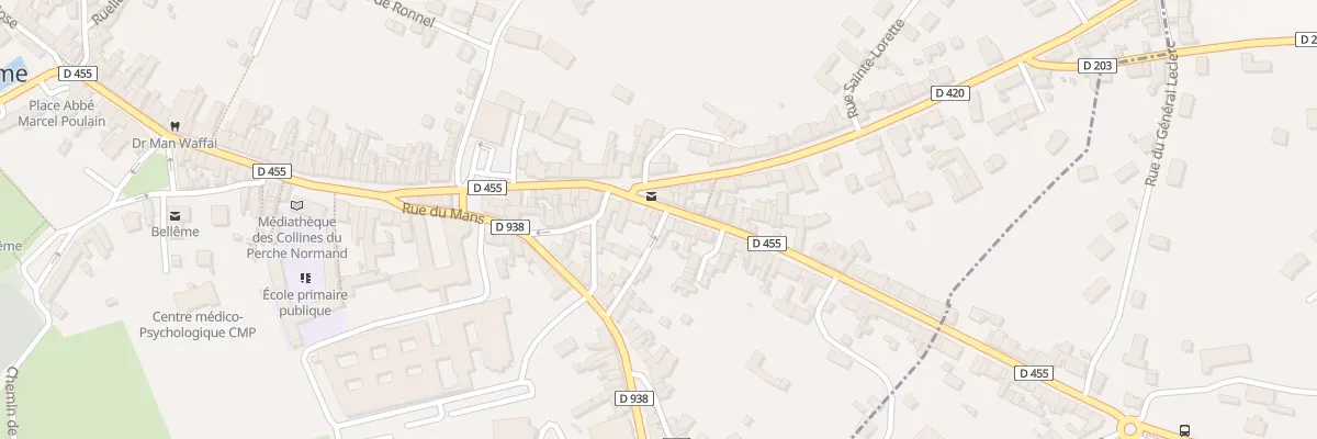 Plan du 10 Rue de Nogent à Bellême
