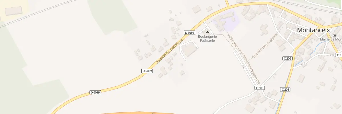 Plan du 29 Av de Bordeaux à Montrem