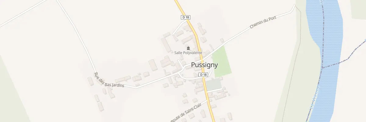Plan du 1 Pl de l’Eglise à Pussigny