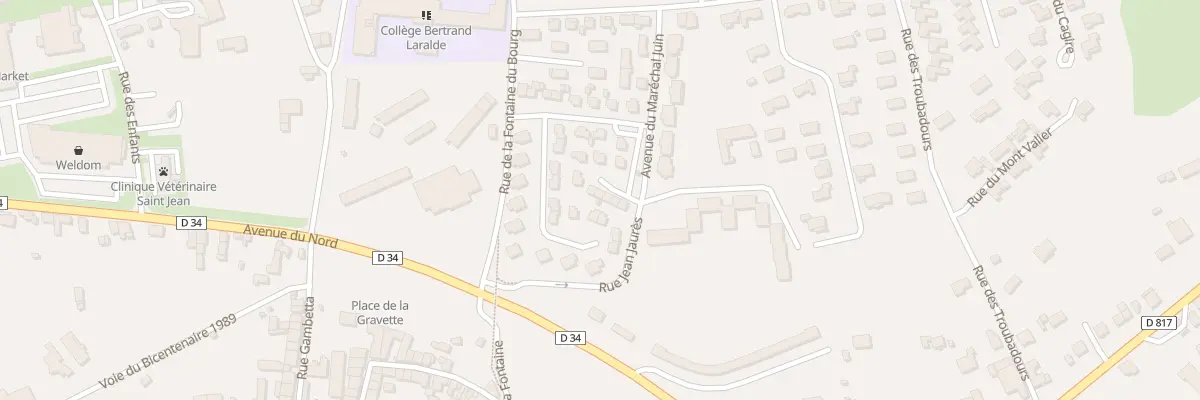 Plan du 22 Rue des Fleurs à Montréjeau