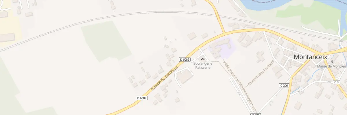 Plan du 22 Av de Bordeaux à Montrem