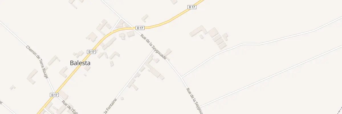 Plan du 1 Rue de la Seygouade à Balesta
