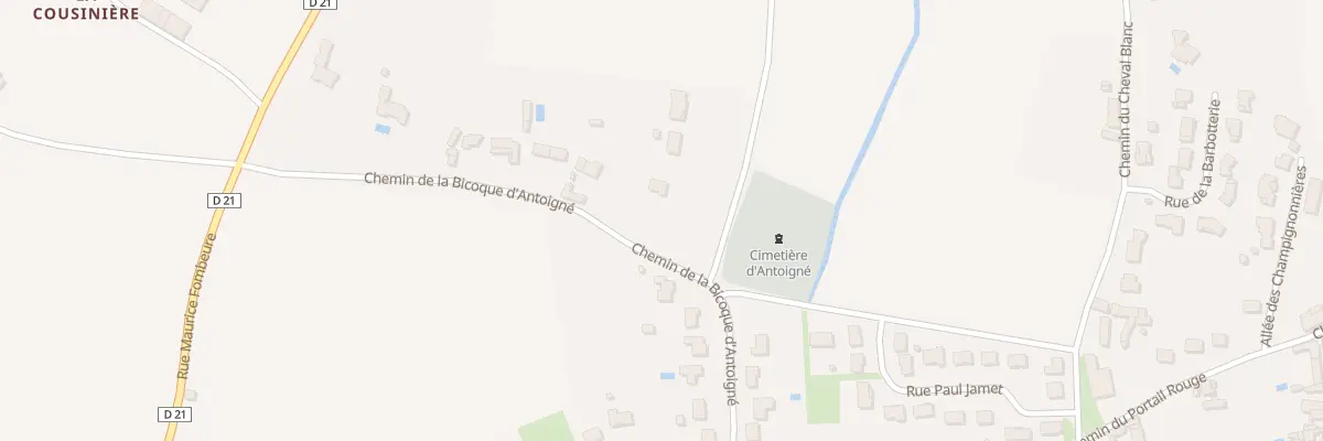 Plan du 9002 Che de la Bicoque d’Antoigné à Châtellerault