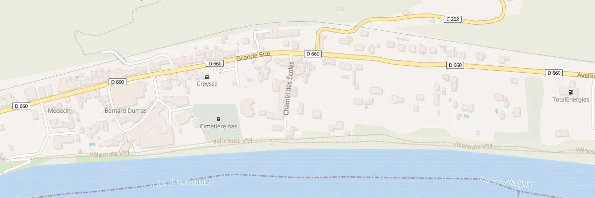 Plan du 13 Che des Ecoles à Creysse