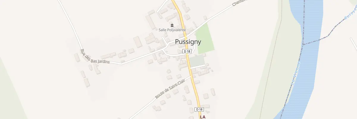 Plan du 2 Rue des Bas Jardins à Pussigny