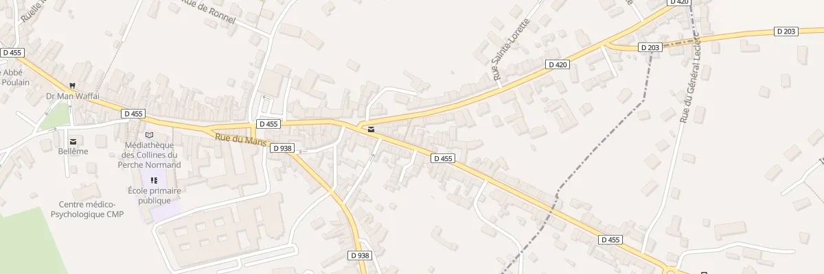 Plan du 7 Rue de Nogent à Bellême