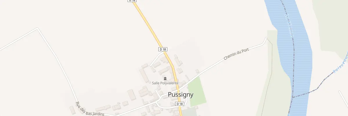 Plan du 2 Rue de la Mairie à Pussigny