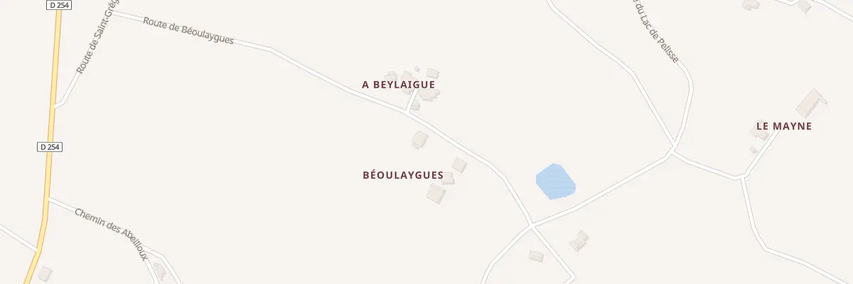 Plan du 414 Rte de Beoulaygues à Douzains