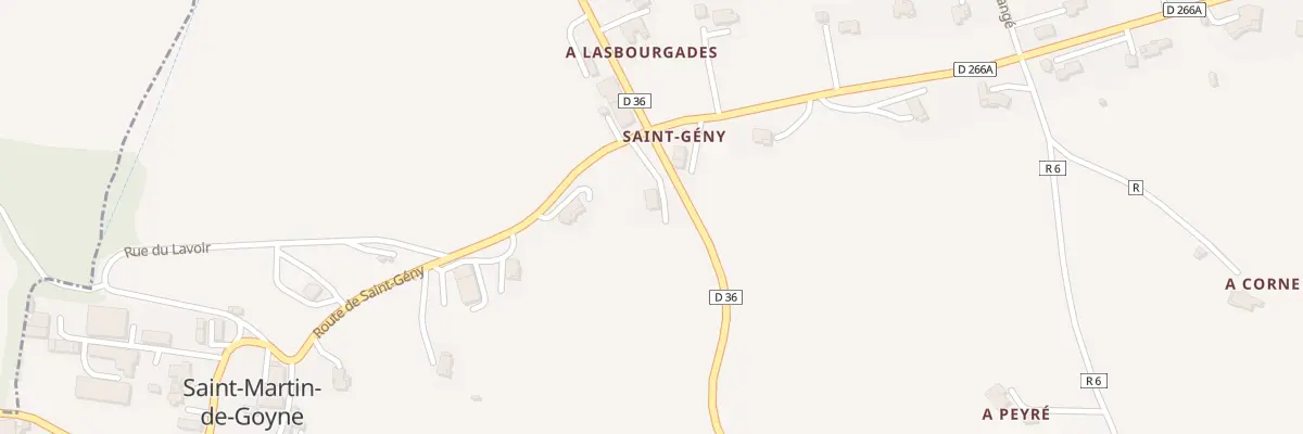 Plan du 1 Rte de Saint Geny à Saint-Martin-de-Goyne