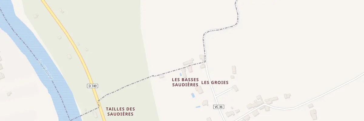 Plan du 5378 Les Saudières à Vouneuil-sur-Vienne