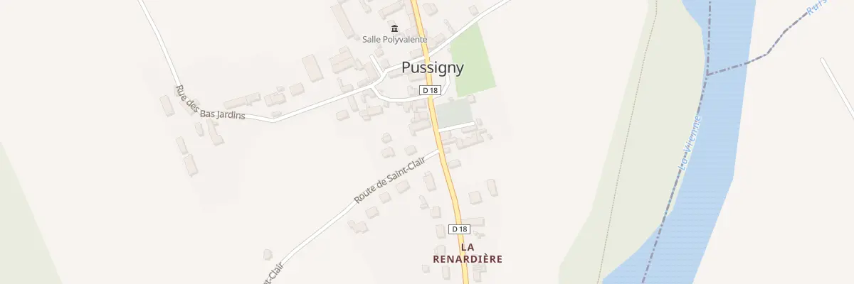 Plan du 1 Rte de Saint Clair à Pussigny