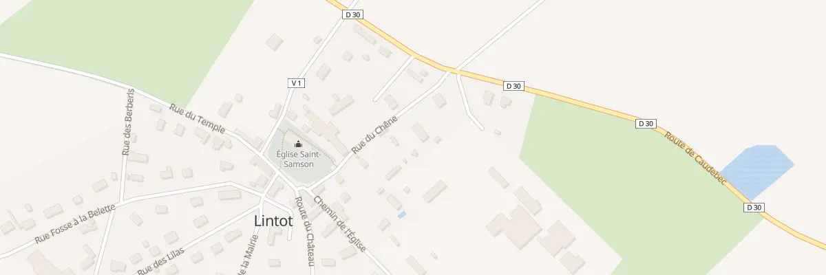 Plan du 6 Rue du Chêne à Lintot