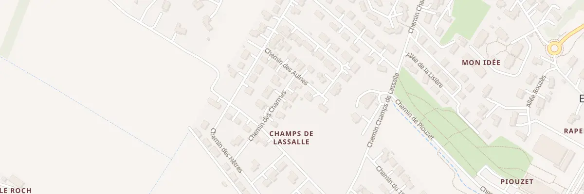 Plan du 5000F Champs de Lassalle à Estillac