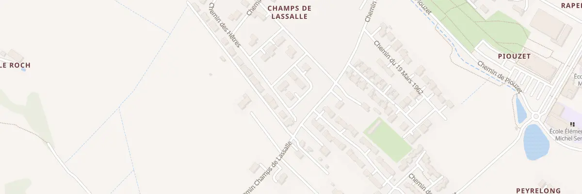 Plan du 1 Che des Rosiers à Estillac