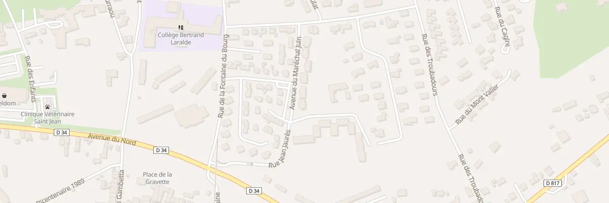Plan du 21 Av du Maréchal Juin à Montréjeau